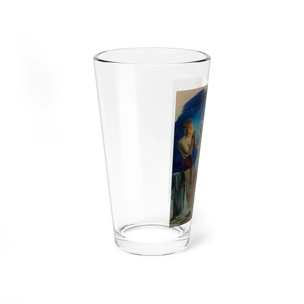 Into the Light, Collier's interior illustration, Circa 1945 - Pint Glass 16oz-Go Mug Yourself