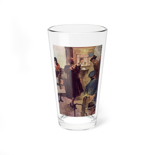 Into the Subway at Evening, Redbook, September 1930 - Pint Glass 16oz-16oz-Go Mug Yourself