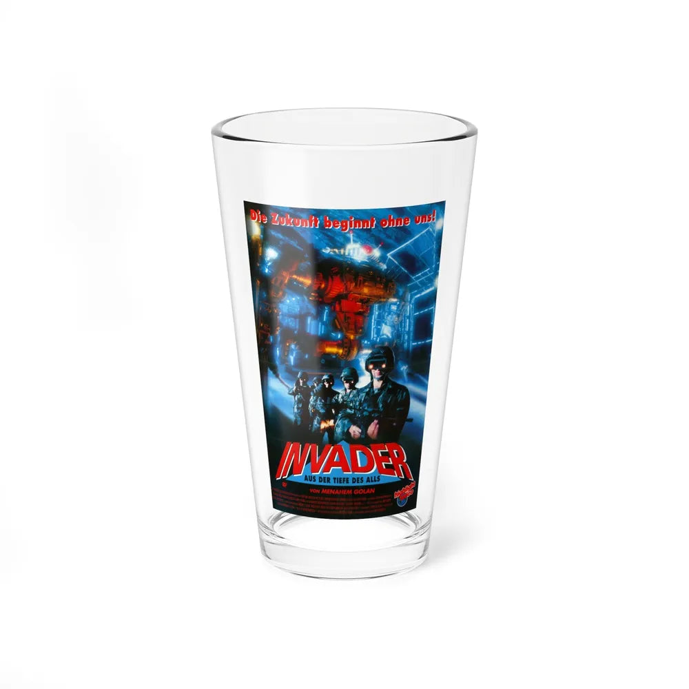 INVADER 1991 Movie Poster - Pint Glass 16oz-16oz-Go Mug Yourself