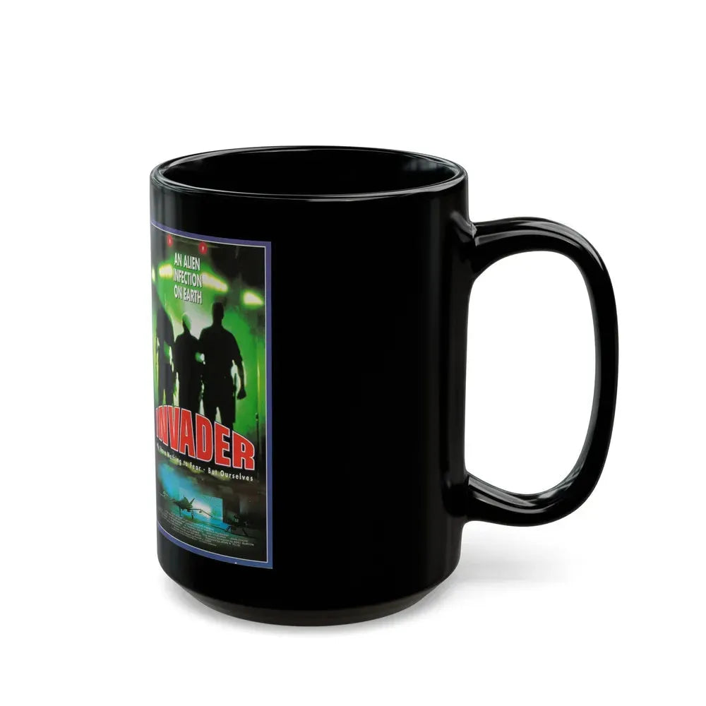 INVADER AKTIE (VHS COVER) - Black Coffee Mug - Go Mug Yourself