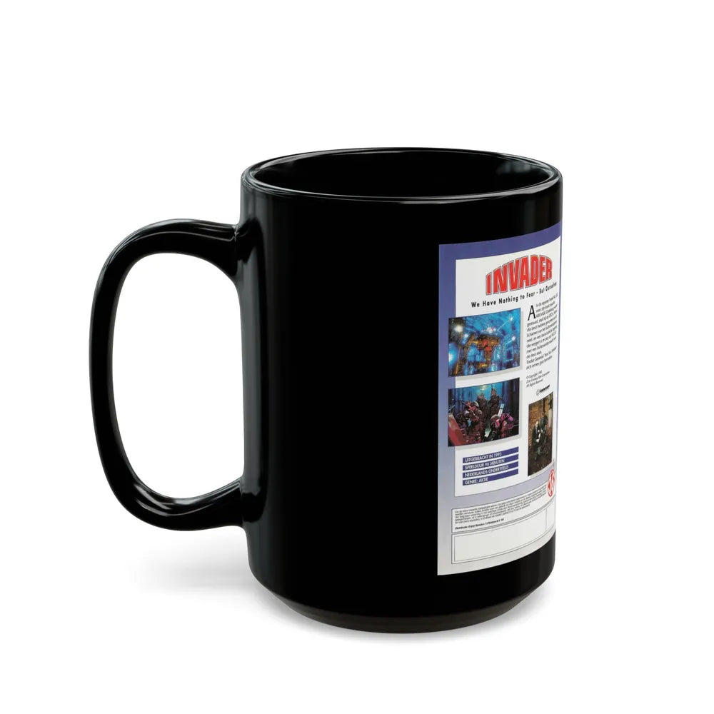 INVADER AKTIE (VHS COVER) - Black Coffee Mug-Go Mug Yourself