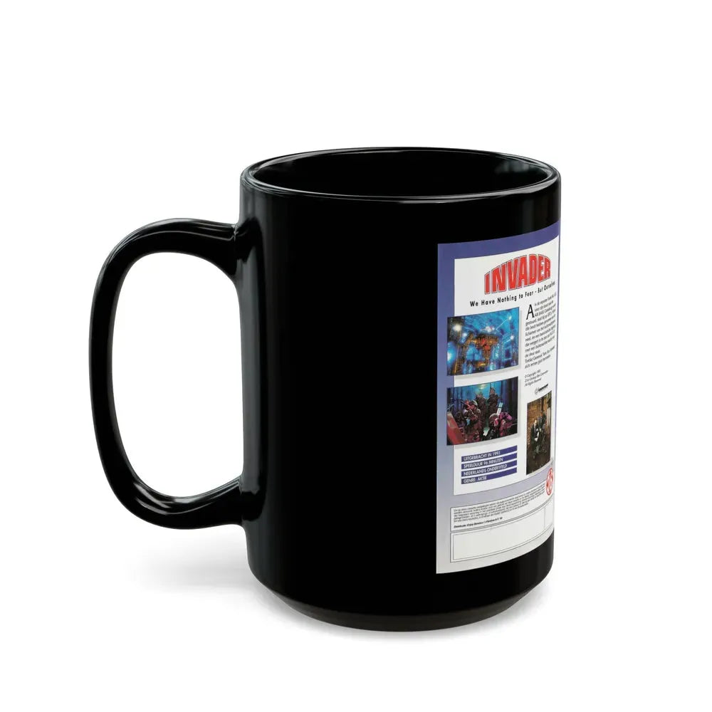 INVADER AKTIE (VHS COVER) - Black Coffee Mug - Go Mug Yourself