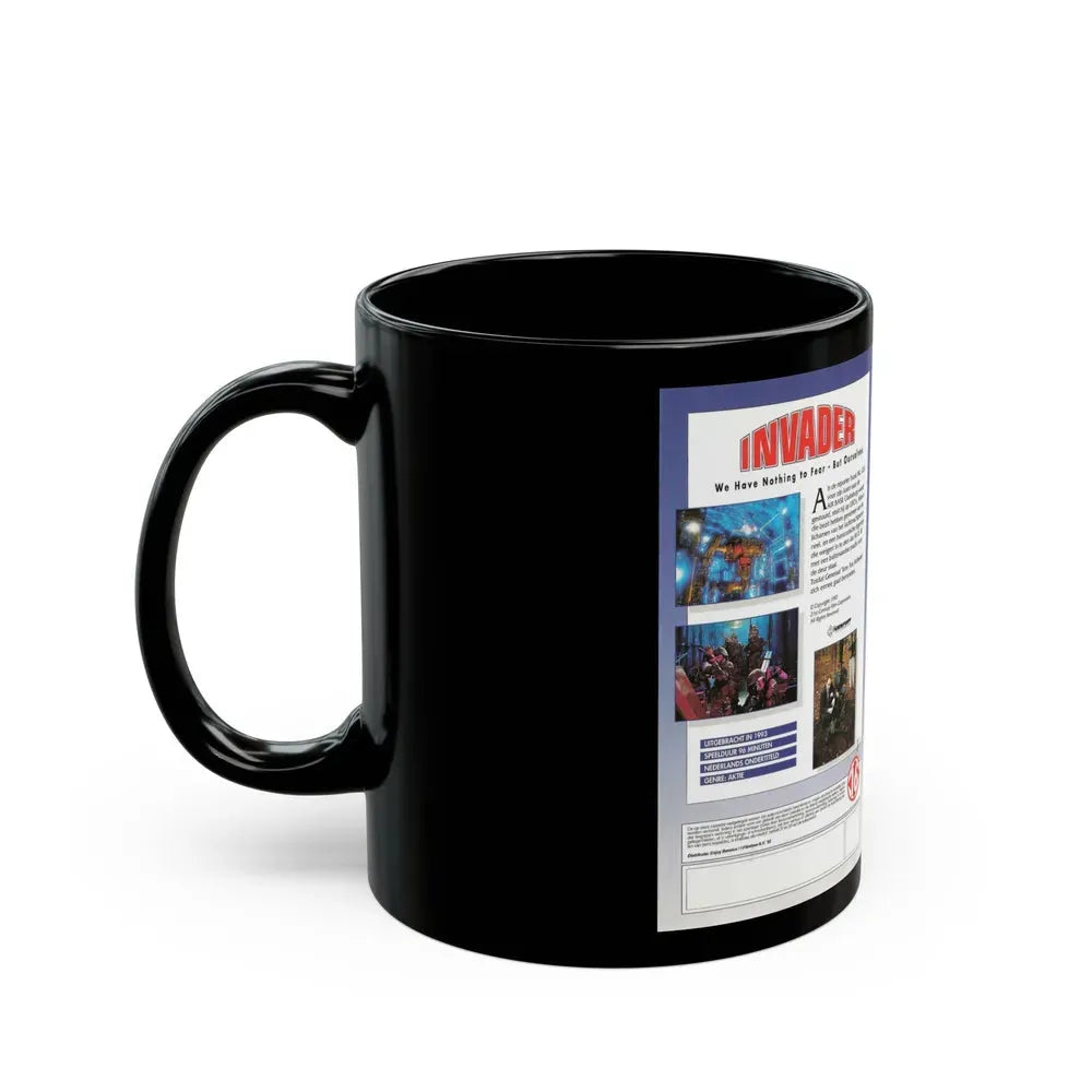 INVADER AKTIE (VHS COVER) - Black Coffee Mug - Go Mug Yourself