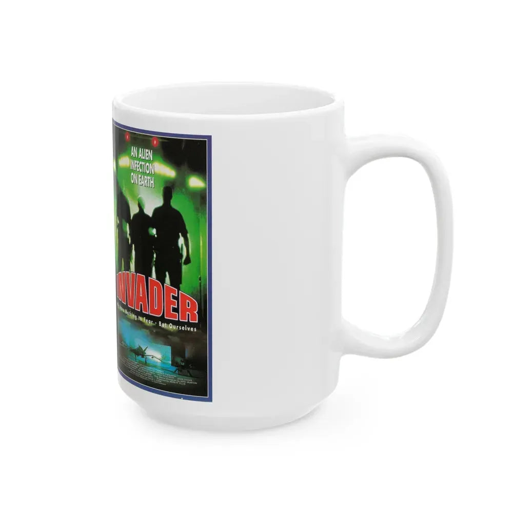 INVADER AKTIE (VHS COVER) - White Coffee Mug - Go Mug Yourself