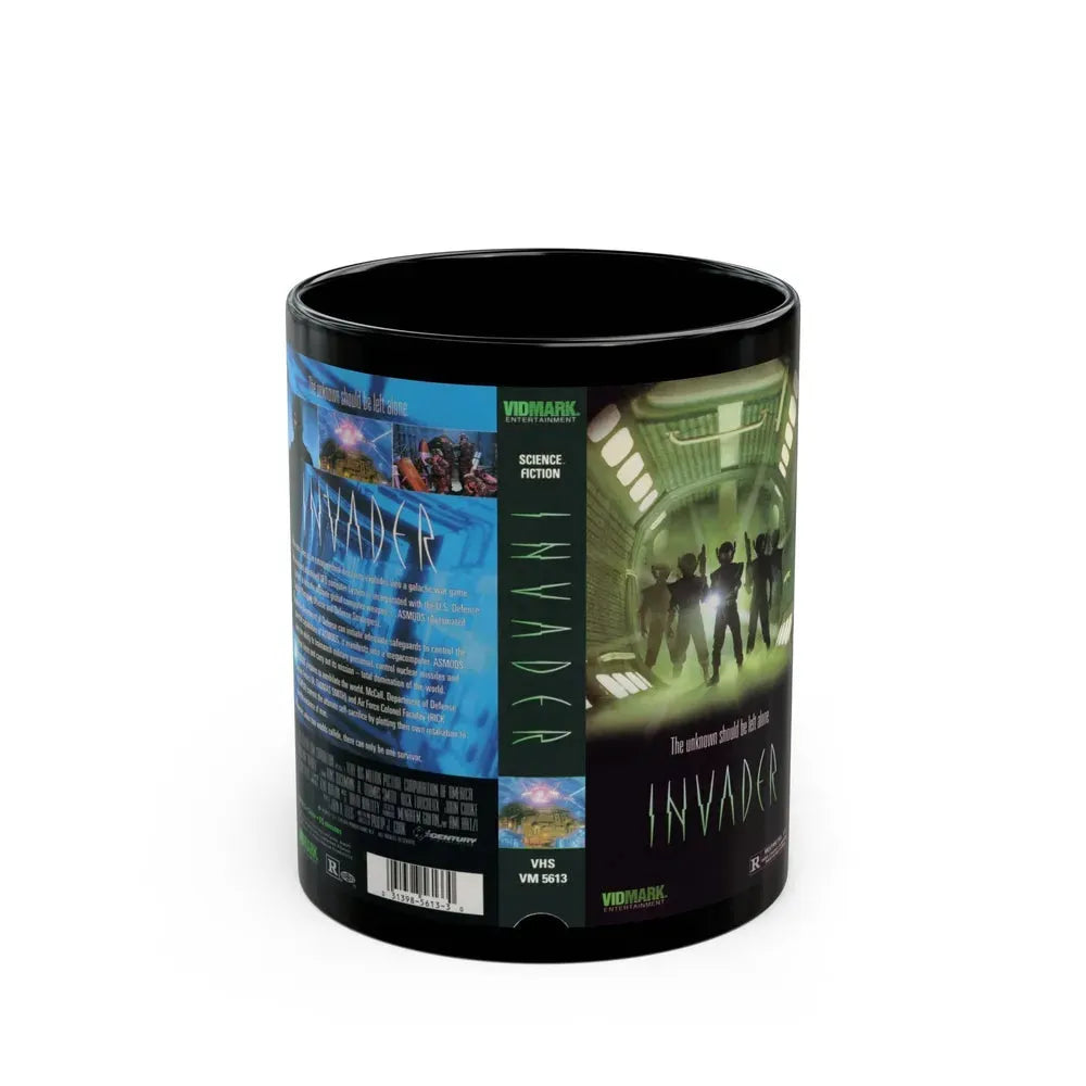 INVADER (VHS COVER) - Black Coffee Mug 11oz - Go Mug Yourself