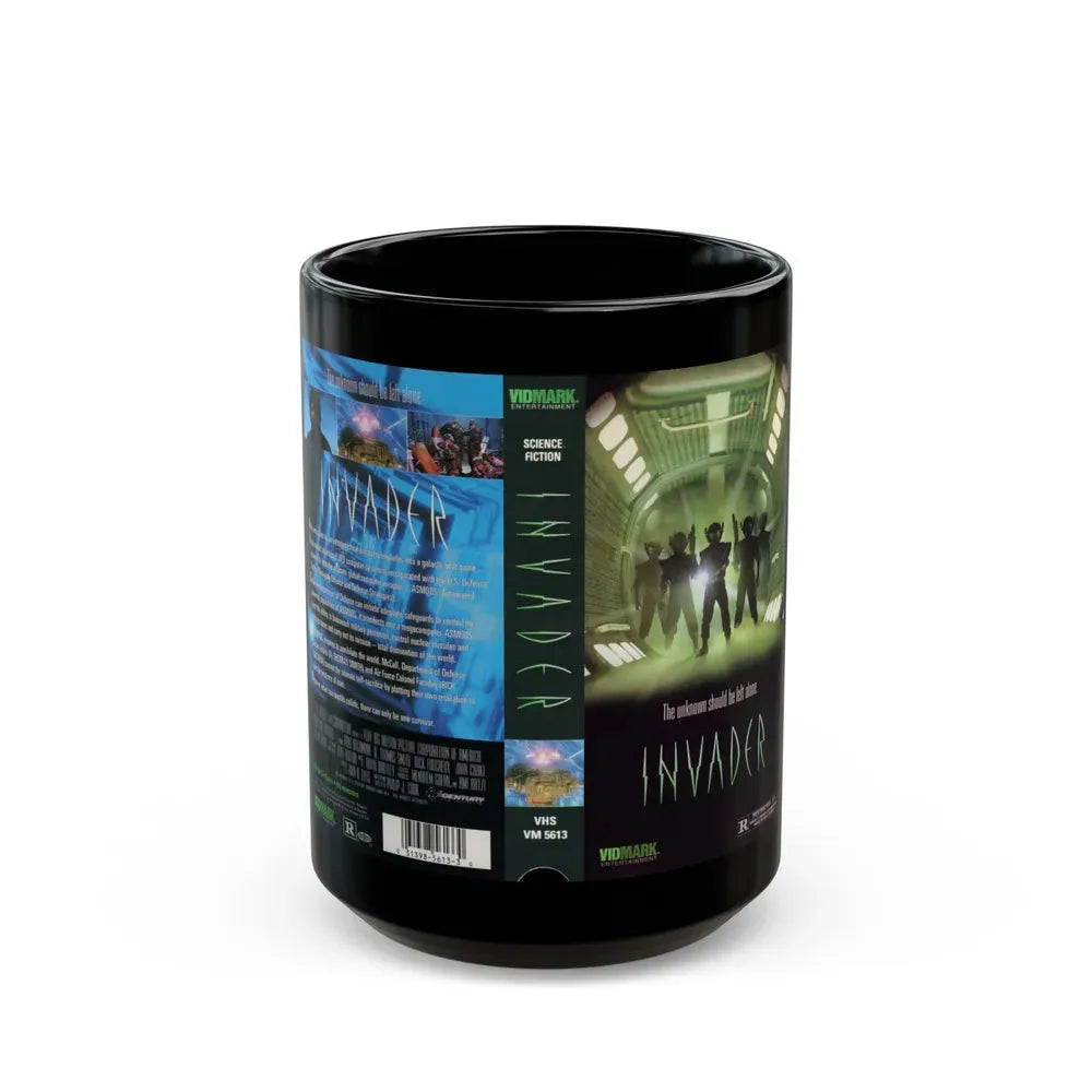 INVADER (VHS COVER) - Black Coffee Mug 15oz - Go Mug Yourself