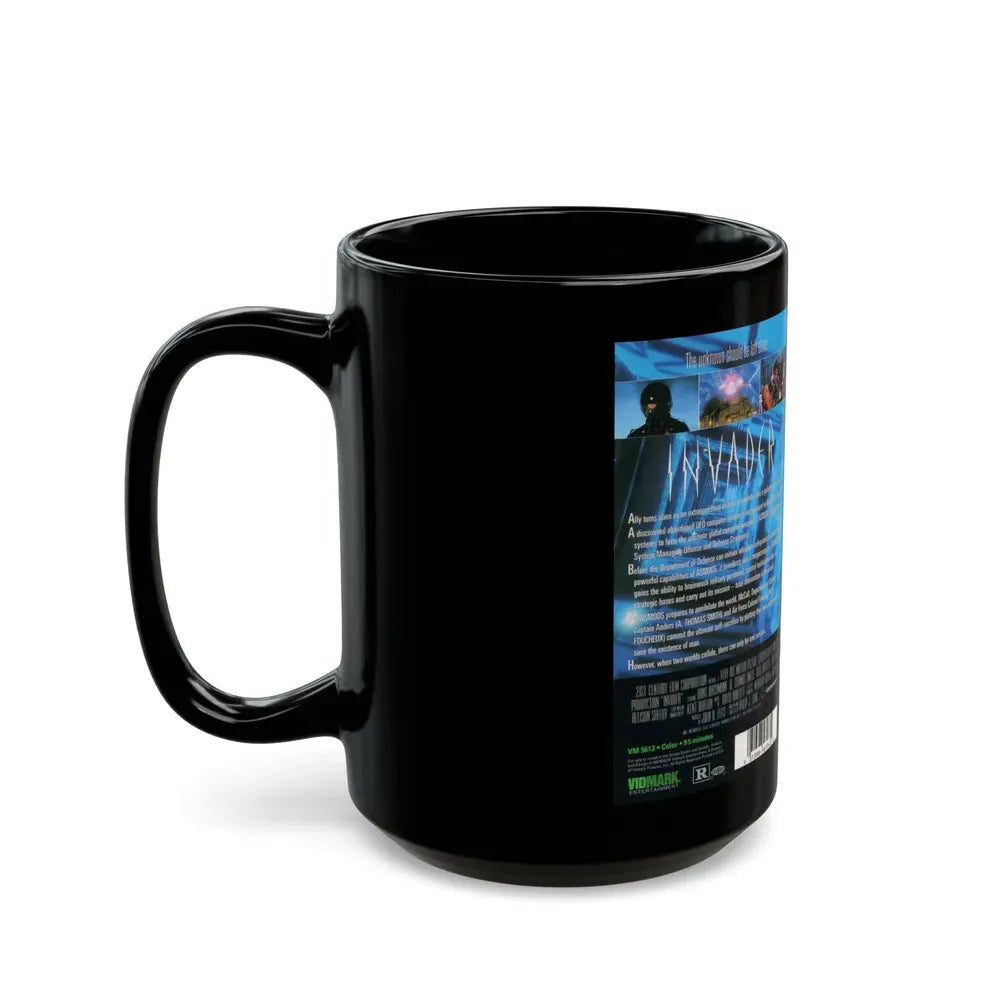 INVADER (VHS COVER) - Black Coffee Mug - Go Mug Yourself