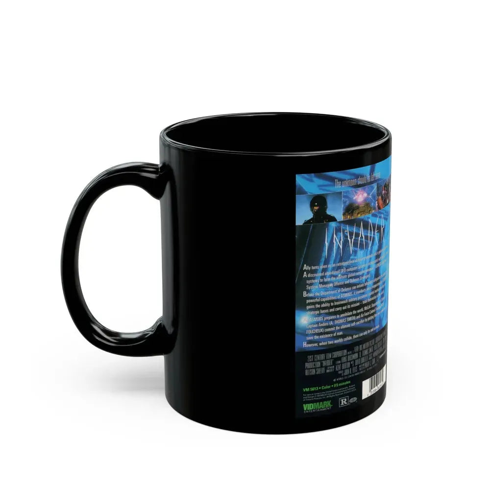 INVADER (VHS COVER) - Black Coffee Mug - Go Mug Yourself