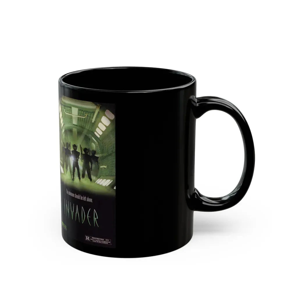 INVADER (VHS COVER) - Black Coffee Mug - Go Mug Yourself