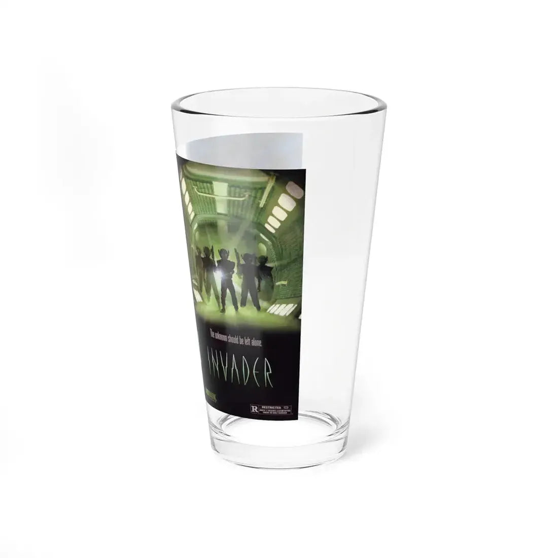 INVADER (VHS COVER) Pint Glass 16oz - Go Mug Yourself