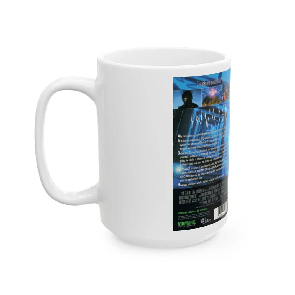 INVADER (VHS COVER) - White Coffee Mug - Go Mug Yourself