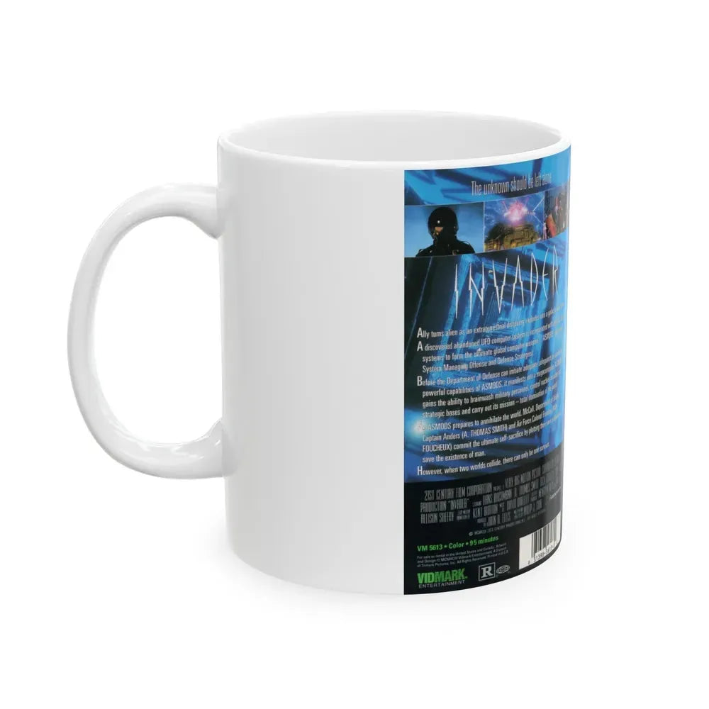 INVADER (VHS COVER) - White Coffee Mug - Go Mug Yourself