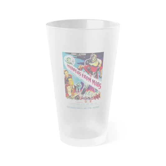 INVADERS FROM MARS 1953 Movie Poster - Frosted Pint Glass 16oz 16oz Frosted - Go Mug Yourself