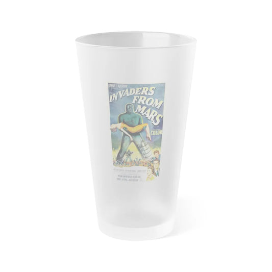 INVADERS FROM MARS (3) 1953 Movie Poster - Frosted Pint Glass 16oz-16oz-Frosted-Go Mug Yourself