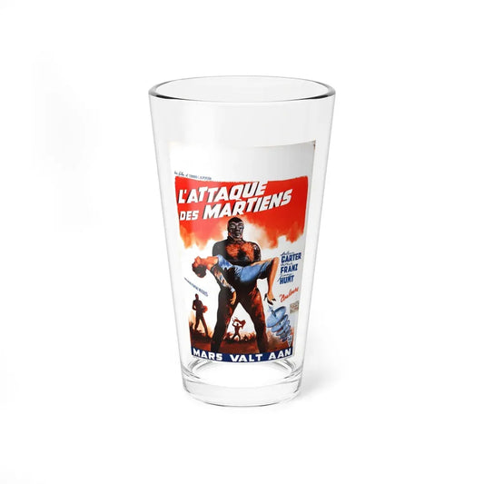 INVADERS FROM MARS (BELGIAN) 1953 Movie Poster - Pint Glass 16oz 16oz - Go Mug Yourself