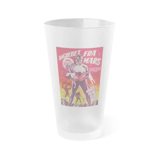 INVADERS FROM MARS (DANISH) 1953 Movie Poster - Frosted Pint Glass 16oz 16oz Frosted - Go Mug Yourself