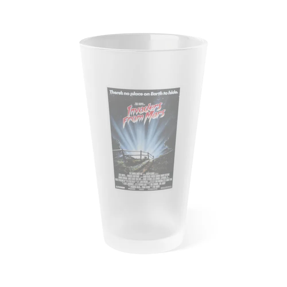 INVADERS FROM MARS (REMAKE) 1986 Movie Poster - Frosted Pint Glass 16oz-16oz-Frosted-Go Mug Yourself