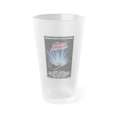 INVADERS FROM MARS (REMAKE) 1986 Movie Poster - Frosted Pint Glass 16oz-16oz-Frosted-Go Mug Yourself