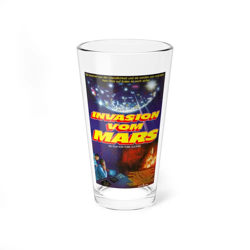 INVADERS FROM MARS (REMAKE GERMAN) 1986 Movie Poster - Pint Glass 16oz-16oz-Go Mug Yourself