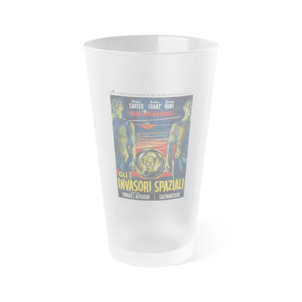 INVADERS FROM MARS (SPANISH) 1953 Movie Poster - Frosted Pint Glass 16oz-16oz-Frosted-Go Mug Yourself