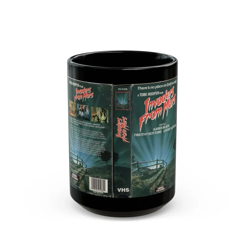 INVADERS FROM MARS (VHS COVER) - Black Coffee Mug 15oz - Go Mug Yourself