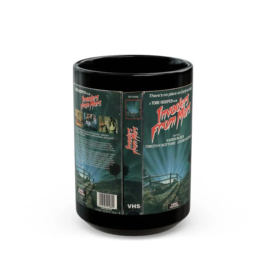 INVADERS FROM MARS (VHS COVER) - Black Coffee Mug 15oz - Go Mug Yourself