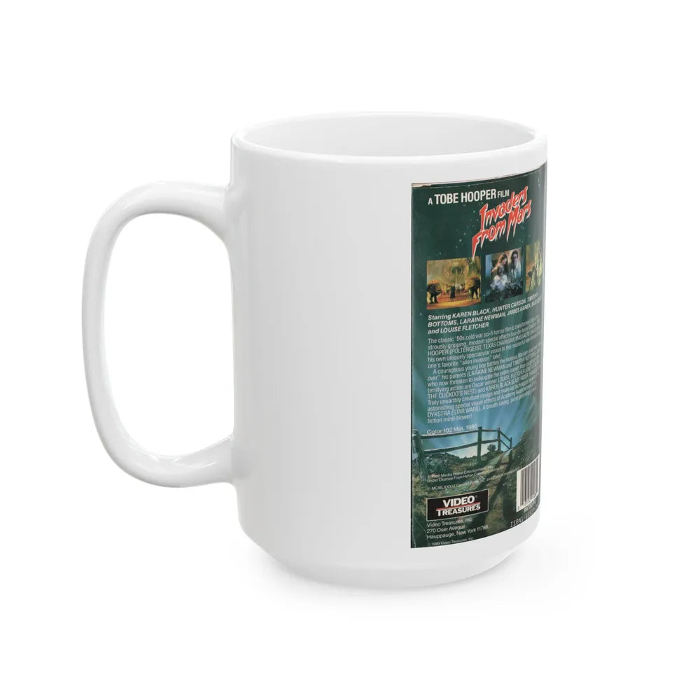 INVADERS FROM MARS (VHS COVER) - White Coffee Mug-Go Mug Yourself