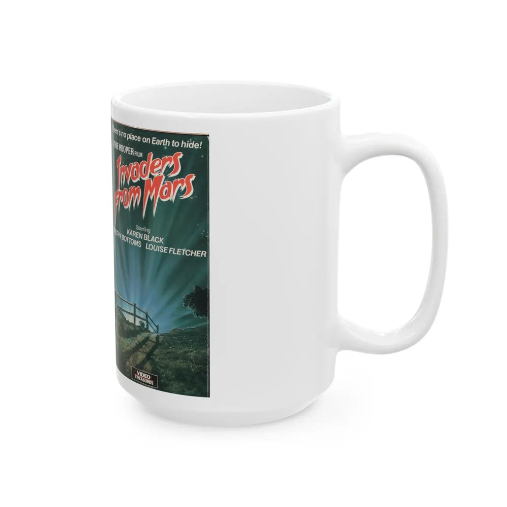 INVADERS FROM MARS (VHS COVER) - White Coffee Mug-Go Mug Yourself