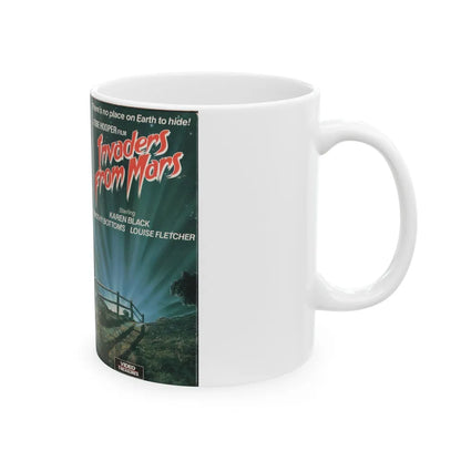 INVADERS FROM MARS (VHS COVER) - White Coffee Mug-Go Mug Yourself