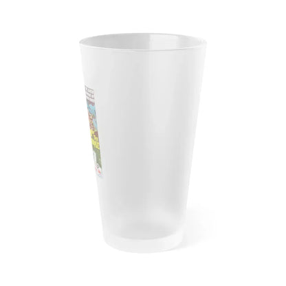 INVASION OF THE ANIMAL PEOPLE + TERROR OF THE BLOOD HUNTERS 1959 Movie Poster - Frosted Pint Glass 16oz - Go Mug Yourself