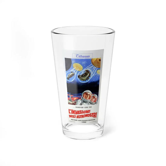 INVASION OF THE ASTRO-MONSTERS (ITALIAN) 1965 Movie Poster - Pint Glass 16oz 16oz - Go Mug Yourself