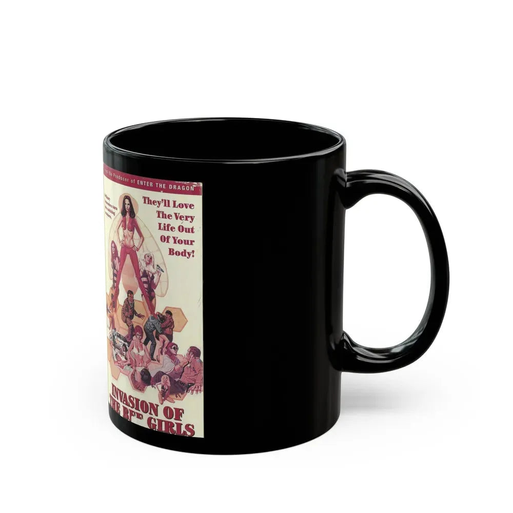 INVASION OF THE BEE GIRLS (VHS COVER) - Black Coffee Mug - Go Mug Yourself