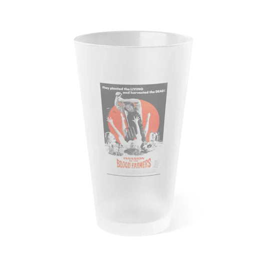 INVASION OF THE BLOOD FARMERS 1972 Movie Poster - Frosted Pint Glass 16oz 16oz Frosted - Go Mug Yourself