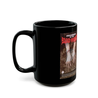 INVASION OF THE BLOOD FARMERS VERSION 2 (VHS COVER) - Black Coffee Mug-Go Mug Yourself