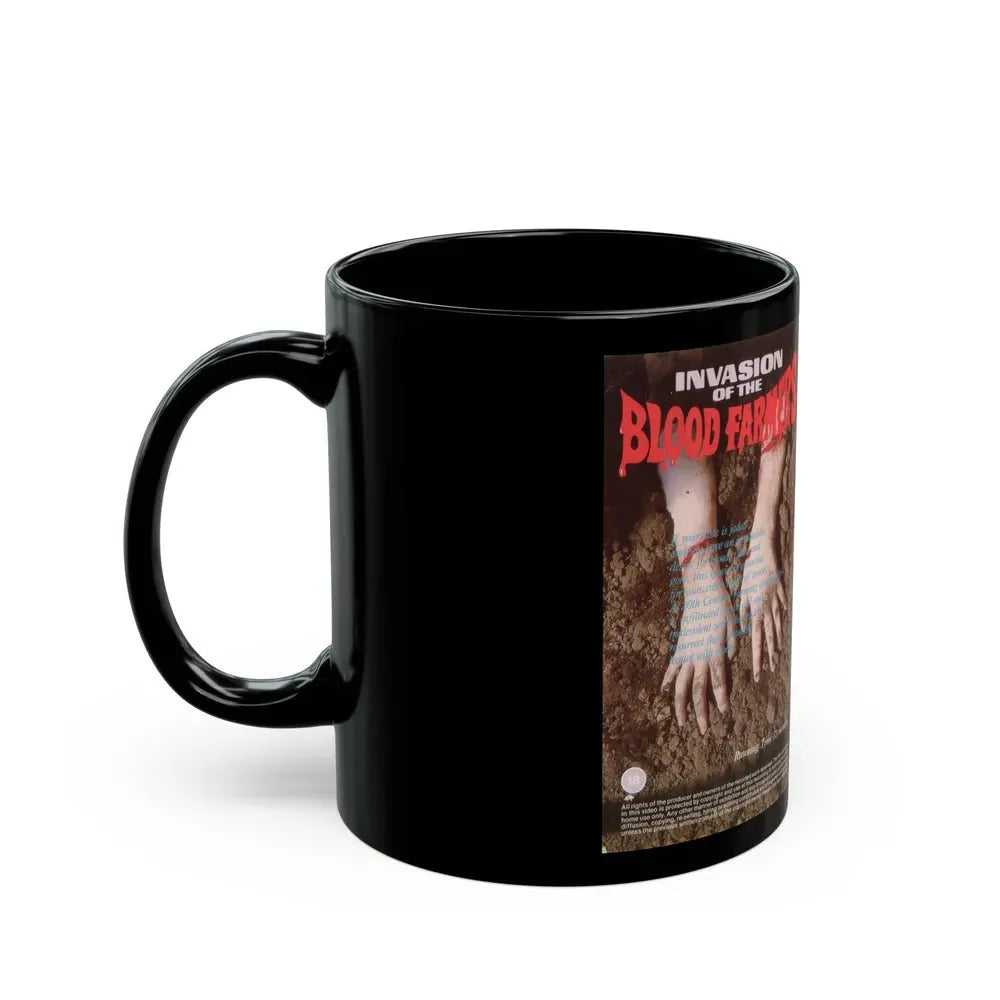 INVASION OF THE BLOOD FARMERS VERSION 2 (VHS COVER) - Black Coffee Mug - Go Mug Yourself