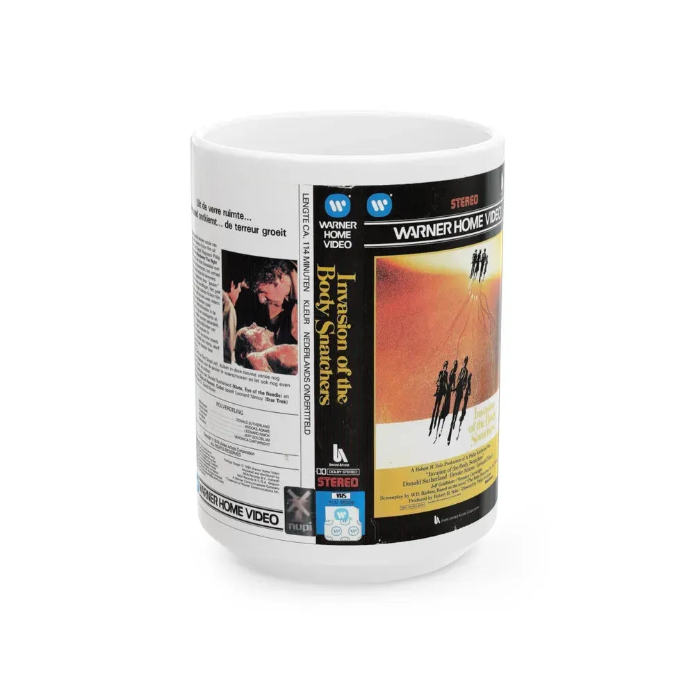 INVASION OF THE BODY SNATCHERS (VHS COVER) - White Coffee Mug 15oz - Go Mug Yourself