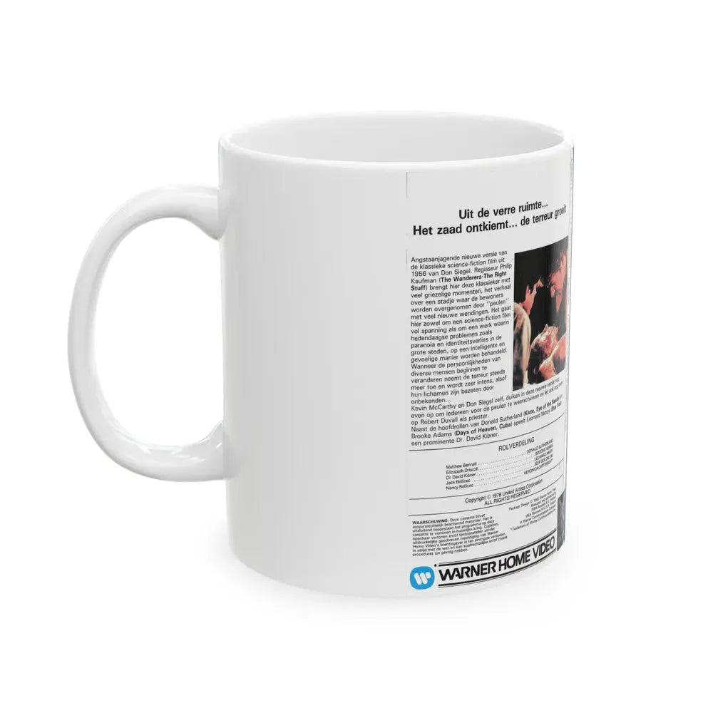 INVASION OF THE BODY SNATCHERS (VHS COVER) - White Coffee Mug - Go Mug Yourself