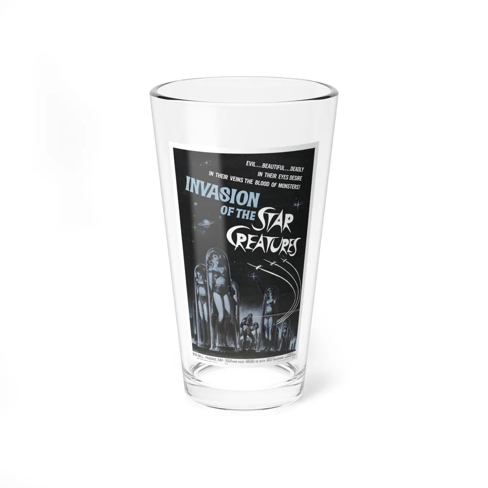 INVASION OF THE STAR CREATURES 1962 Movie Poster - Pint Glass 16oz-16oz-Go Mug Yourself