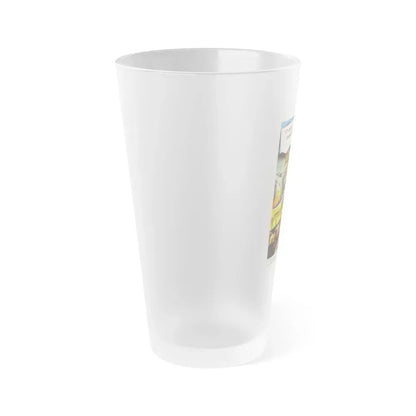INVASION U.S.A 1952 Movie Poster - Frosted Pint Glass 16oz - Go Mug Yourself