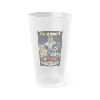 INVASION U.S.A 1985 Movie Poster - Frosted Pint Glass 16oz 16oz Frosted - Go Mug Yourself