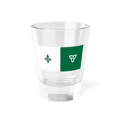 Inverted Franco-Ontarian flag (Canada) Shot Glass 1.5oz 1.5oz - Go Mug Yourself