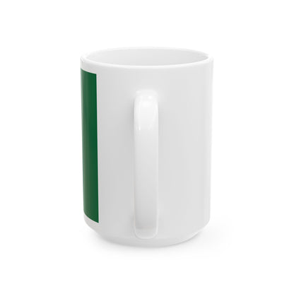 Inverted Franco-Ontarian flag (Canada) White Coffee Mug-Go Mug Yourself
