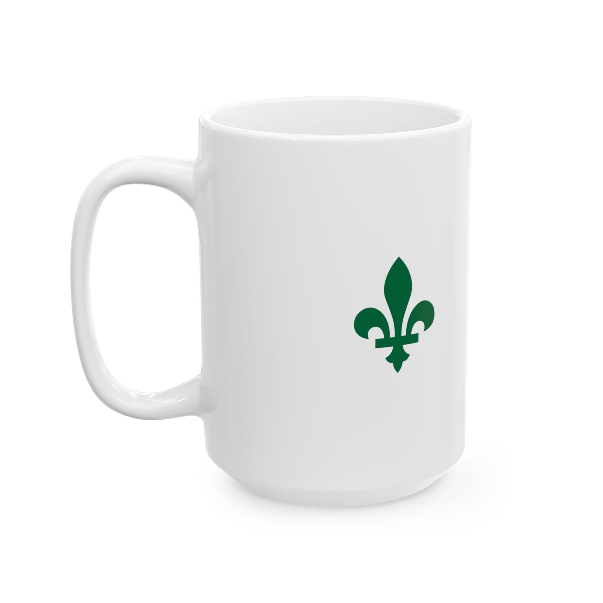 Inverted Franco-Ontarian flag (Canada) White Coffee Mug-Go Mug Yourself