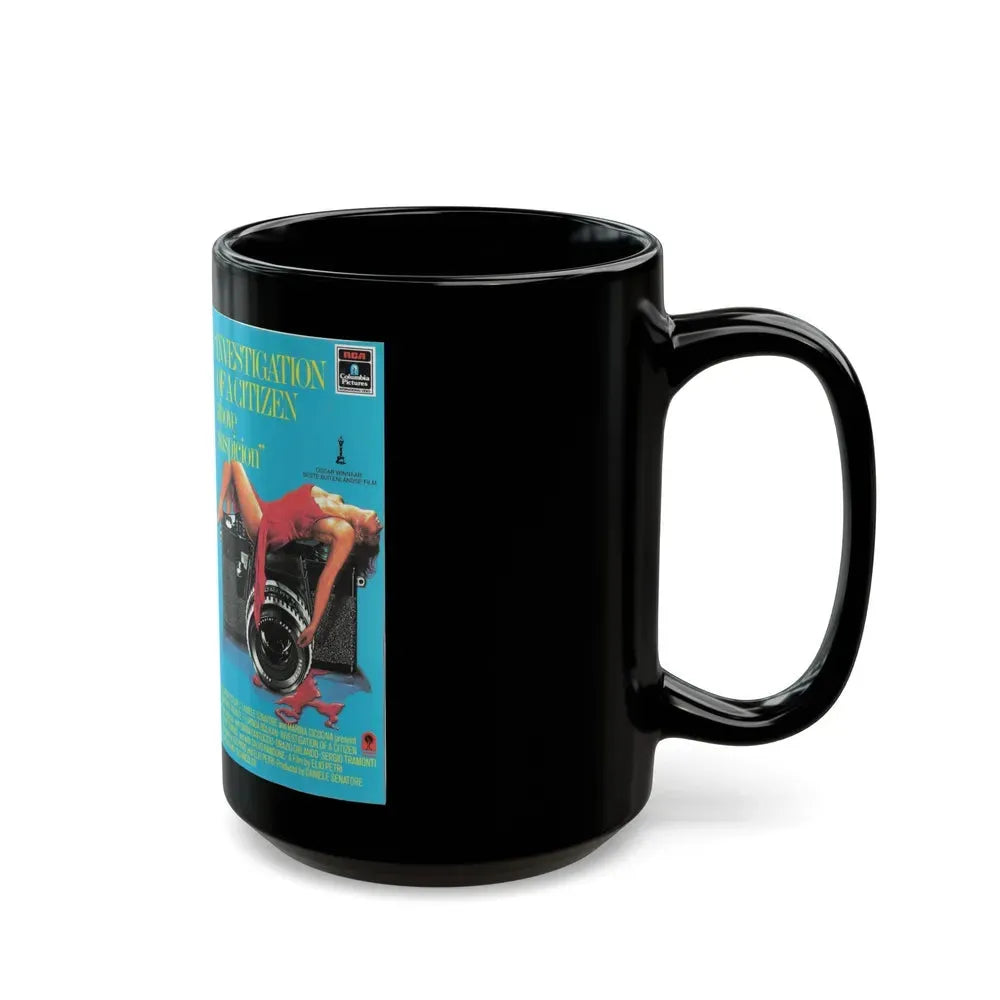 INVESTIGATION OF A CITIZEN ABOVE SUSPICION (VHS COVER) - Black Coffee Mug - Go Mug Yourself