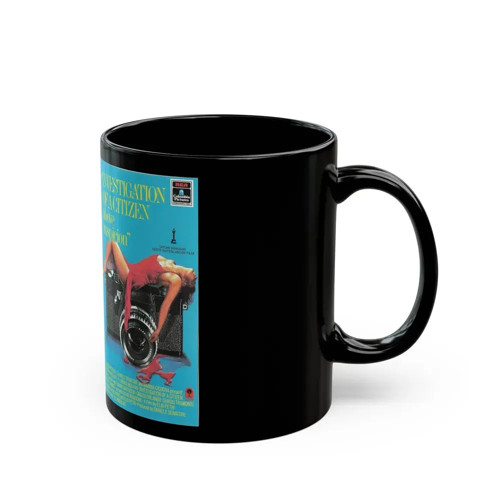 INVESTIGATION OF A CITIZEN ABOVE SUSPICION (VHS COVER) - Black Coffee Mug - Go Mug Yourself