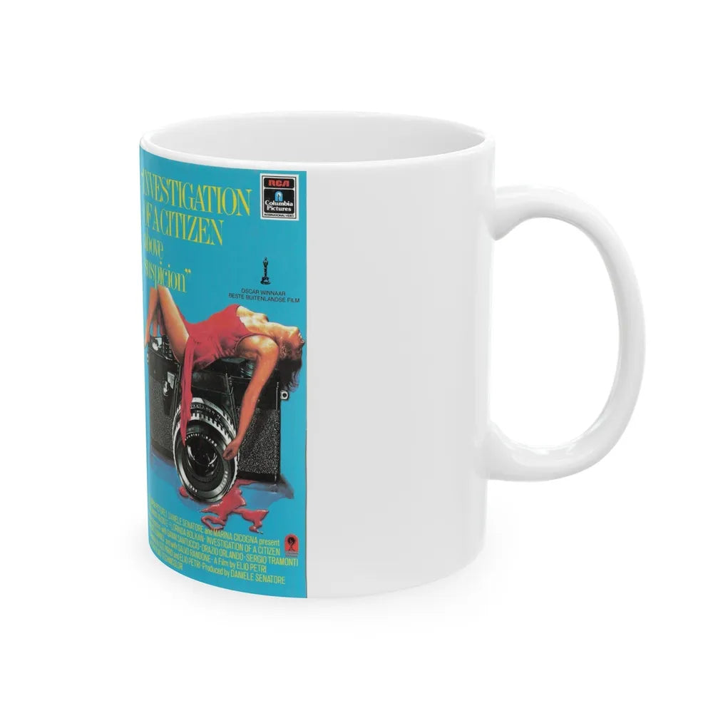 INVESTIGATION OF A CITIZEN ABOVE SUSPICION (VHS COVER) - White Coffee Mug-Go Mug Yourself