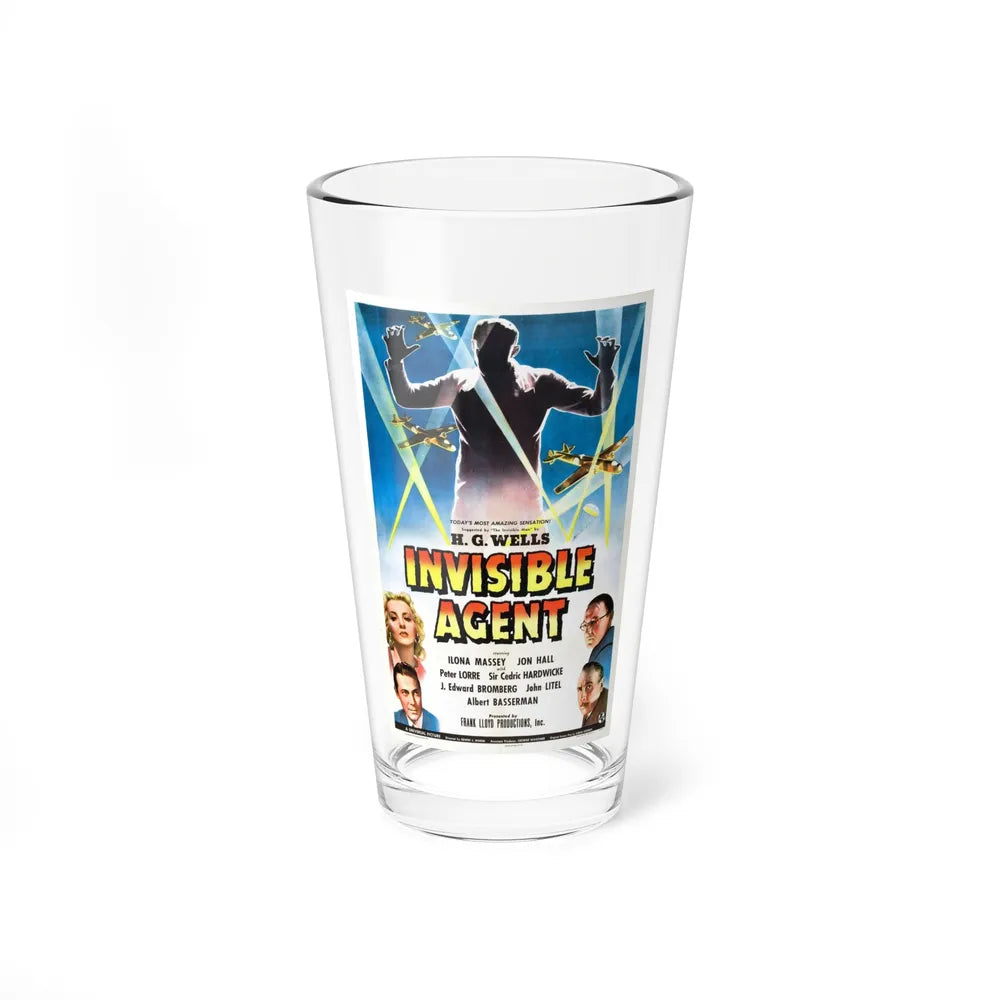 INVISIBLE AGENT 1942 Movie Poster - Pint Glass 16oz-16oz-Go Mug Yourself