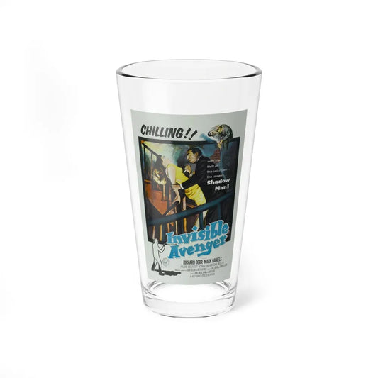 INVISIBLE AVENGER 1958 Movie Poster - Pint Glass 16oz 16oz - Go Mug Yourself