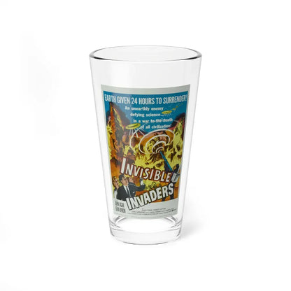 INVISIBLE INVADERS 1959 Movie Poster - Pint Glass 16oz 16oz - Go Mug Yourself