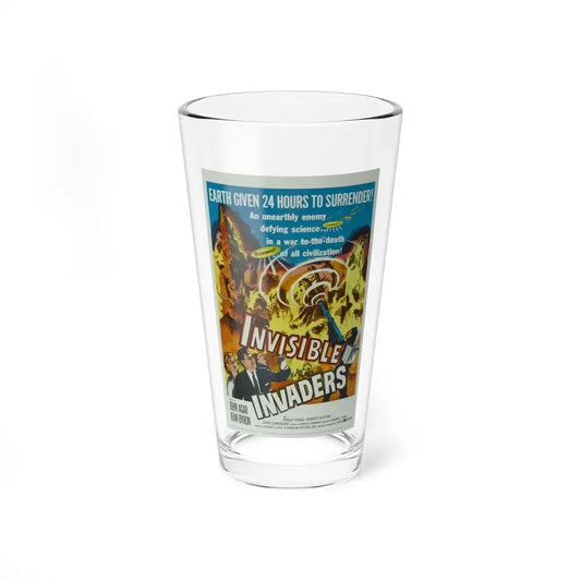 INVISIBLE INVADERS 1959 Movie Poster - Pint Glass 16oz 16oz - Go Mug Yourself